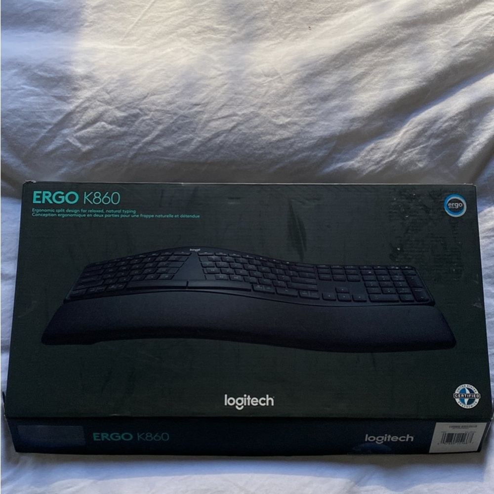 Logitech - ERGO K860 Ergonomic Full-size Wireless Keyboard!